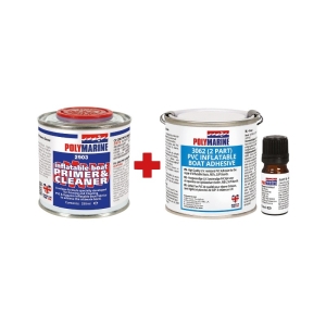 Dwuskładnikowy klej do PVC + zmywacz - 250ml
